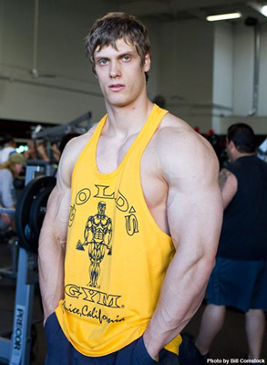 evan godbee golds gym tank top