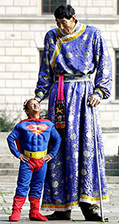 midget dressed like superman
