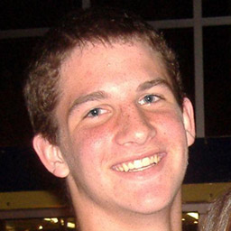 smiling white college boy headshot