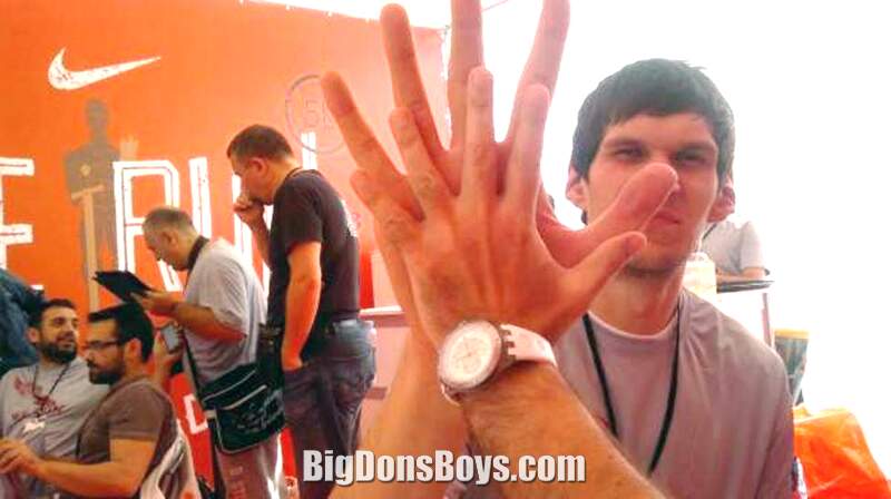 Boban Marjanovic's Massive Hands Aren't Bigger Than His