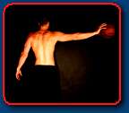 tall shirtless basketball player