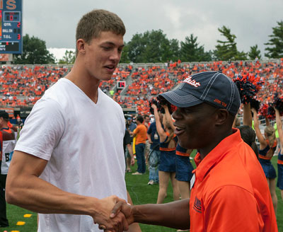 meyers leonard meets fan