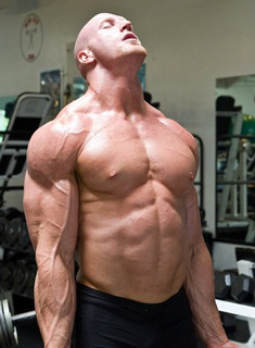 bodybuilder alex fuller shirtless barbell