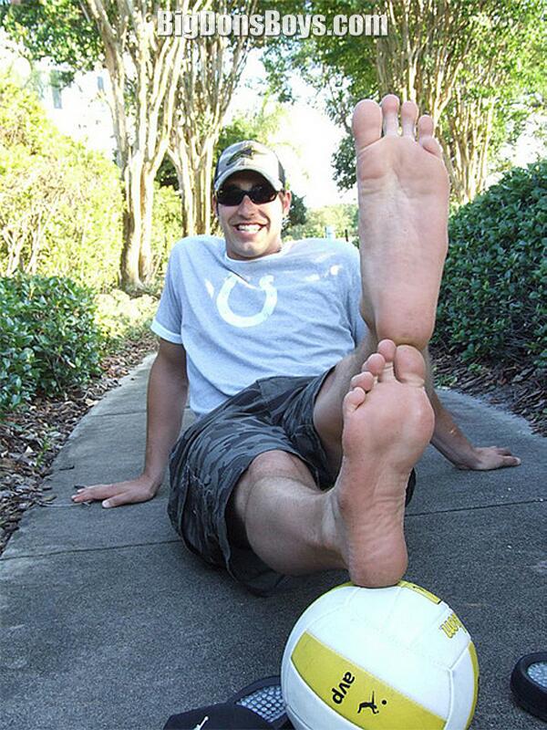 Giant guy feet