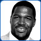 celebrity michael strahan black football player