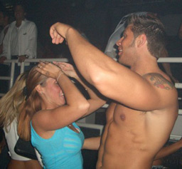 shirtless guido dancing girlfriend tattoo